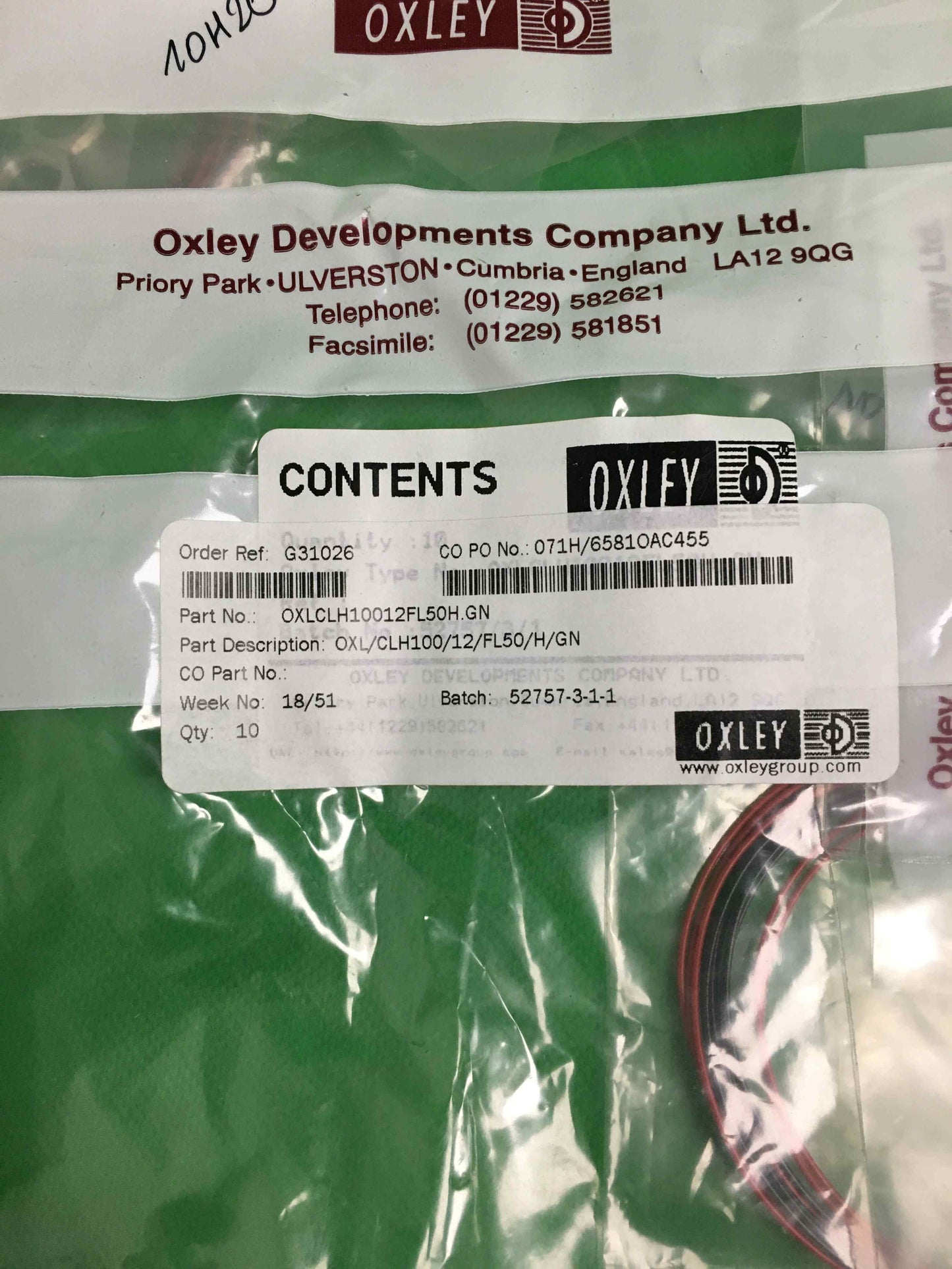 OXLEY-OXL CLH100 12 FL50 H GN/OXLCLH10012FL50HGN