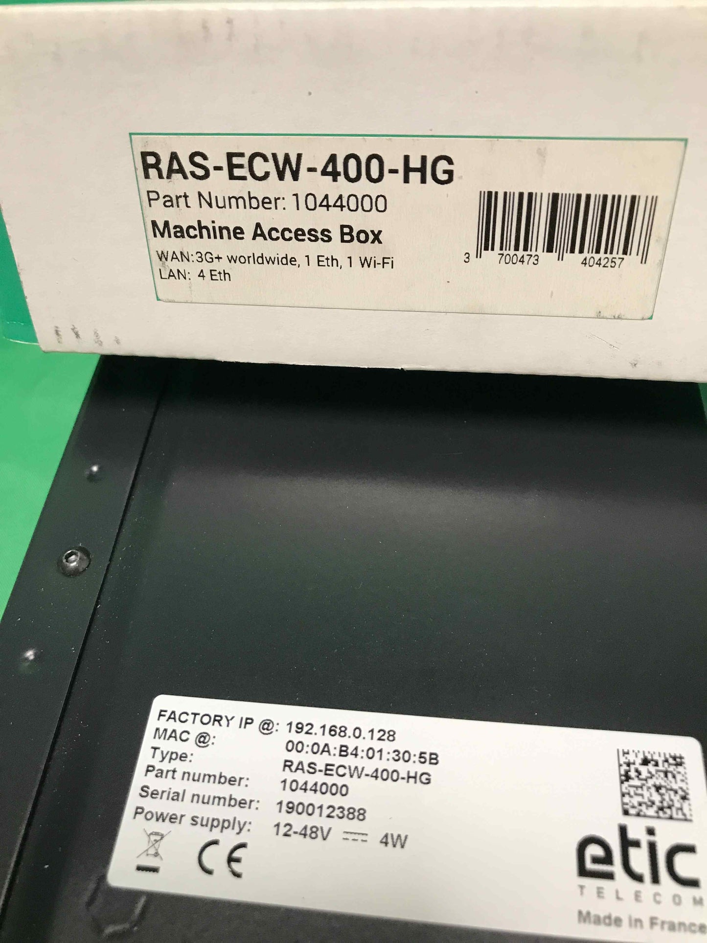 ETIC TELECOM-RAS-ECW-400-HG/RASECW400HG