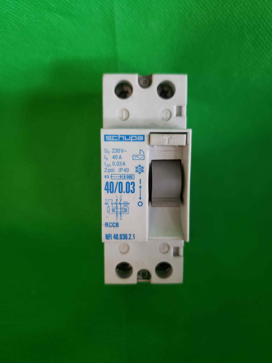 SCHUPA-RCD 30 mA 0.03 A 230 V IEC1008 P43-3/RCD30mA003A230VIEC1008P433
