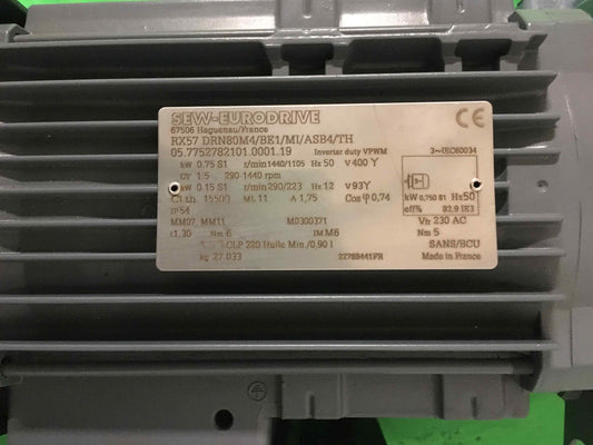 Sew EURODRIVE-RX57 RDN80M4 BE1 M1 ASB4 TH/RX57RDN80M4BE1M1ASB4TH