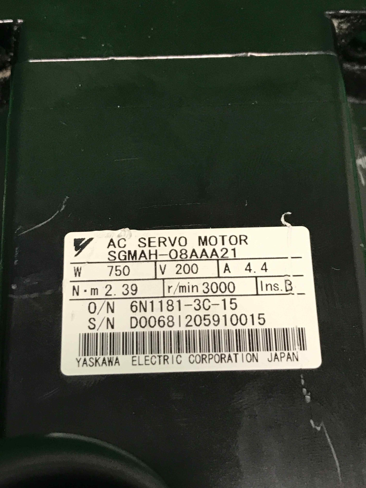 Yaskawa-SGMAH-08AAA21/SGMAH08AAA21