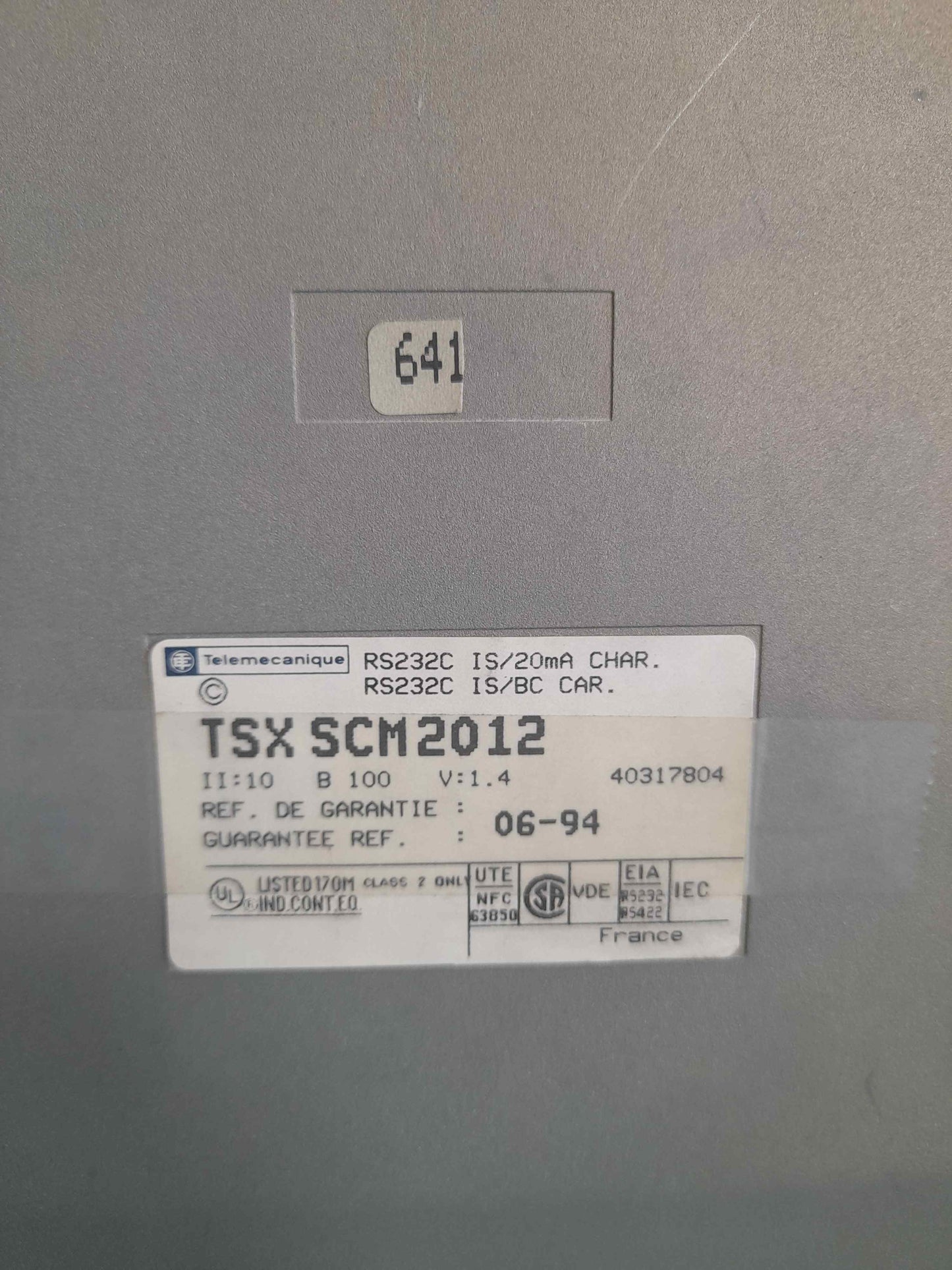 Schneider Electric-TSX SCM2012/TSXSCM2012